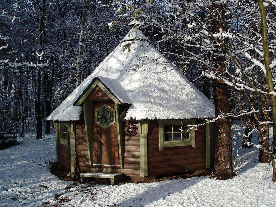 Grillkota im Schnee