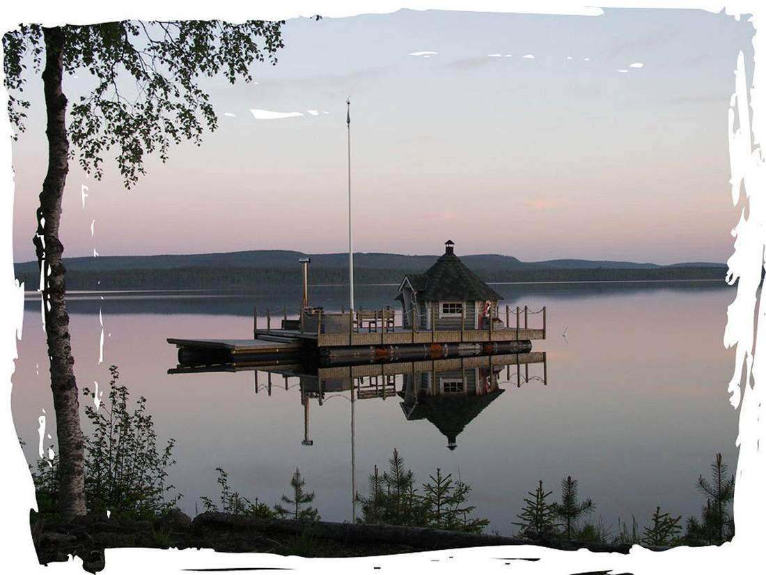 Grillkota am Seeufer – finnische Grillhütte