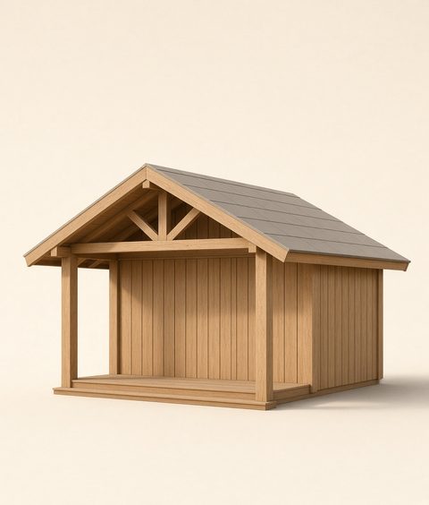 Dachkonstruktion Gartenhaus