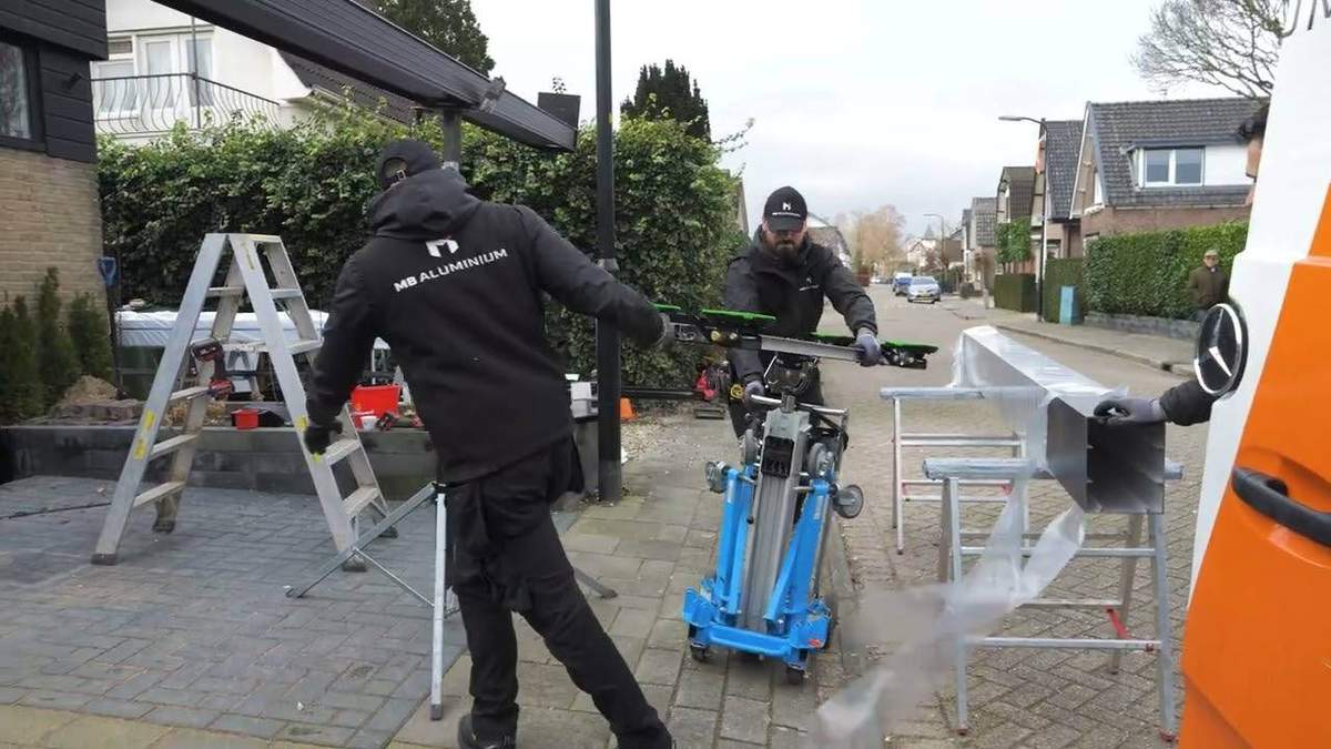 Montage Cube Aluminium-Terrassendach