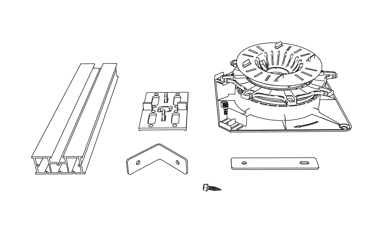 Verlegung Terrassenplatten auf Alu-Profil